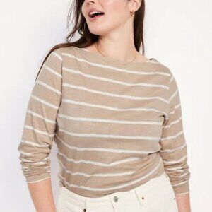Old Navy long sleeve striped mariner tee 100% cotton size XXL
